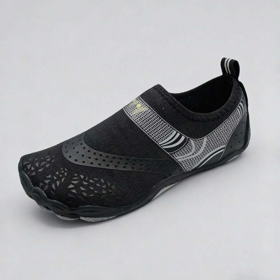 Unisex Outdoor Hiking Water Shoes, Breathable Quick-Drying Beach Fitness Casual Fishing Anti-Slip Wading Shoes - Black - View 1