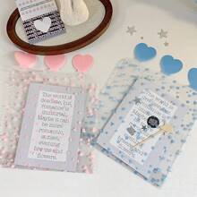 10 piezas Bolsas de empaque transparentes con forma de corazón lindas, fundas de PVC transparente con patrón geométrico adecuadas para pequeños negocios - Conjuntos - Ver 6
