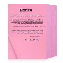 A4 80g Multipurpose Pink Printing Paper, 100 Sheets, For Student Assignments, Journaling, Office Use - A4 - View 3
