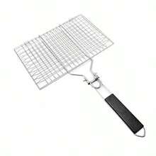 Foldable & Detachable 304 Stainless Steel Fish & Vegetable Barbecue Grill, Portable Barbecue Rack - A - View 9