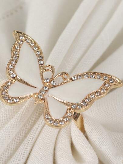 Elegant Napkin Ring, Table Napkin Clip With Design, Napkin Holder Weddings, Independence Day,, Halloween Table Decorations, And Hotel/Dining Bar Decor.