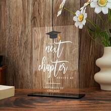 Mi próximo capítulo comienza con mi firma de graduación, decoración personalizada para fiesta de graduación 2026, medalla de graduación - Multicolor - Ver 12