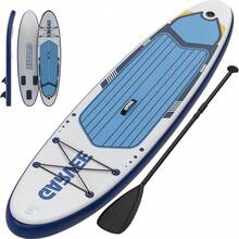 Tabla de paddle surf hinchable para adultos - Extra ancha y estable - Diseño antideslizante y ligero - Incluye 3 quillas, mochila, correa de  y bomba manual - Perfecta para yoga, mar y lago - 320*81*15 - Ver 1