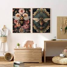 1 Set 5D Diamond Painting Kit, Full Drill Bee Diamond Art Set, Suitable For Adults And DIY, Great For Gifts And Home Wall Decor - one-size - View 3
