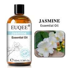 EUQEE 1 buah Minyak Esensial Melati 100ml dengan Pipet Kaca, Minyak Esensial Premium untuk Diffuser, Pelembap Udara, Lilin DIY, Sabun, Bom Mandi, Perawatan Kulit, Sempurna untuk Aromaterapi dan Relaksasi, Aroma Tahan Lama - Melati - View 2