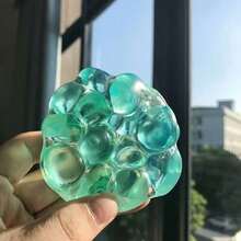 Gem Handmade Squishy Ball – Ice Skin Milk Skin Crunchy Sound Toy, Stress Relief Sensory Fidget - màu xanh lá - Xem 2