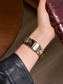 1 dây đeo đồng hồ nhựa họa tiết đồi mồi thời trang - Dây đeo nhẹ, thoáng mát, phù hợp cho cả nam và nữ, dành cho Apple Watch 38/40/41/42/44/45/46/49mm, tương thích với các dòng Series 1-11/SE/Ultra, phụ kiện đồng hồ thông minh, hoàn hảo cho sử dụng hàng ngày và đi biển vào mùa xuân/hè, kèm dụng cụ tháo dây. - Tro - Xem 10