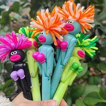 机器人拳击笔，可爱卡通互动减压笔，小学生减压圆珠笔，中性笔，趣味礼物 - 機器人拳擊筆 - 查看 11