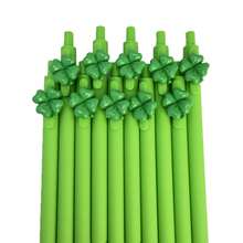 1/5/10pcs Four-Leaf Clover Themed Retractable Ballpoint Pen Set - Gel Pen - View 6