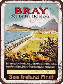 Metal Tin Sign Bray Ireland Metal Aluminum Sign For Wall Decor 12 X 8 Inch.Jpg - 1PC - View 1