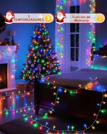 20M Cadena de Luces San Valentín, 200 LED Luces Hadas Románticas con Control Remoto, 8 Modos para Decoración de Habitación, Boda, Jardín,Fiestas,Interior y Exterior - Color30M - Ver 8
