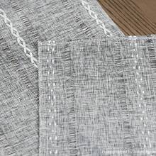 Camino de Mesa de Lino de Algodón Rústico Beige, Decoración de Mesa de Cocina y Comedor Bordada Estacional con Calados para Decoración del Hogar y Fiestas 13x72 Pulgadas - Gris oscuro - Ver 8