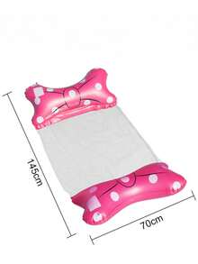 2pcs Inflatable Water Hammock, Adult Inflatable Water Bed, Foldable Inflatable Bow Water Floating Mat, Pool Inflatable, Beach Essentials, Pool Float - Multicolor - View 5