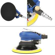 AT‑980-6 6" Air Random Orbital Sander Round Polisher Pneumatic Hand Sanding Tool - Azul - Ver 6