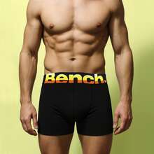 Bench - 3 Pack Mens Cotton Boxers Underwear - Arnav Collection - Black - View 4