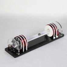 DC12V DIY高科技模型直线加速器演示教学工具,直线球加速器,高科技创意礼品家居装饰,电能转换原理教学,直线球模型 - 黑色 - 查看 5