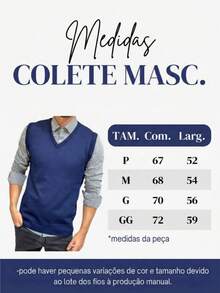Men's Knit Pullover Vest With V-Neck, Classic Premium Comfortable - Blue Jeans - View 5