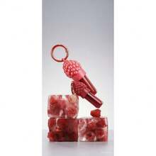 Raspberry Lip Gloss With Carabiner Keychain, Moisturizing Lip Gloss, 5g, Creative Design, Women's Makeup - 覆盆子 - 查看 4