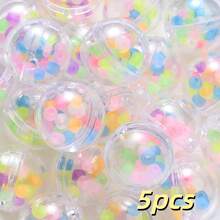 2/5 hạt cườm acrylic trong suốt phát sáng, bên trong chứa kim tuyến, hình dạng bất thường, hình bánh donut ngọt ngào - Hoàn hảo cho móc khóa, bút và các dự án thủ công tự làm. - Màu ngẫu nhiên - Xem 9
