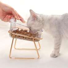 1个通用猫狗喂食器，可用作宠物食品和水碗，15度倾斜设计防止呕吐，底座稳固，让宠物用餐更安心。 - 1公升 - 查看 7