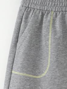 mini bala Kids Knee Length Shorts Quick Dry Breathable Loose Summer Pants 2026 Ideal For Play Casual Outings - Medium Gray - View 7