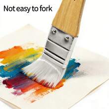 opeth 6支装木柄尼龙毛油画笔套装，儿童DIY涂鸦画笔 - 彩色 - 查看 4