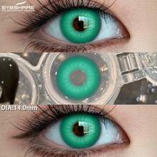Eyeshare 1 Pair Anime Cosplay For Eyes Green Eye Lenses Beauty Makeup Lenses - Green - View 4