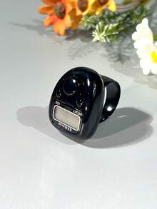 Vòng tràng hạt điện tử cầm tay bằng kim loại mới, có màn hình LED | Bộ đếm đa năng có chức năng đặt lại | Có nhiều màu sắc để lựa chọn | Thích hợp cho chuỗi hạt thiền định/theo dõi thể dục/tập trung học tập/đếm ngược thời gian cuộc họp/quà tặng ngày lễ, v.v. - Nhiều màu - Xem 14