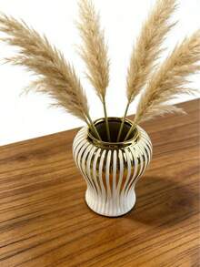 1pc European Luxury Ceramic Vase, Suitable For Living Room, Foyer, Display Cabinet, Hotel Tabletop Decor - Multicolor - View 10