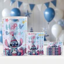 Túi Quà Sinh Nhật Chủ Đề Stitch trong Lilo và Stitch - Túi Quà Tặng Tiệc Hình Hoạt Hình Stitch Dễ Thương, Nhiều Màu Sắc, Nhẹ Và Di Động, Thích Hợp Cho Tiệc Sinh Nhật, Tiệc Mừng Em Bé, Đám Cưới, Quà Tặng Ngày Lễ, Gói Quà, Trang Trí Sự Kiện, Sử Dụng Hàng Ngày và Đồ Dùng Tiệc Tụng, Bao Bì Quà Sưu Tầm Hoàn Hảo Cho Người Hâm Mộ, Người Yêu Stitch, Thanh Thiếu Niên, Bé Gái, Người Lớn, Người Lên Kế Hoạch Tiệc Và Người Tặng Quà. - Xem 1
