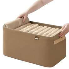 Large Foldable Metal Support Wardrobe Organizer Basket 42*28*25CM PEGE - 查看 4