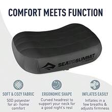 Sea to Summit Aeros - Almohada inflable de viaje de alta calidad color - gris - Ver 6
