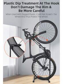 Giá để xe đạp trong nhà bằng ống thép WEST BIKING, giá đỡ sửa chữa thẳng đứng phù hợp với hầu hết các loại xe đạp leo núi hoặc xe đạp đường trường. - màu đen - Xem 11