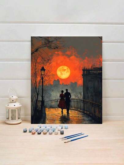 Tranh sơn dầu kỹ thuật số tự vẽ không khung, kích thước 40*50cm: Hoàng hôn - Khơi dậy cuộc sống sáng tạo, khắc họa một thế giới đầy màu sắc. Tranh sơn dầu kỹ thuật số tự vẽ, bắt đầu hành trình nghệ thuật của bạn. Đó là sự kết hợp hoàn hảo giữa sáng tạo và niềm vui, lựa chọn lý tưởng cho sự tương tác, chia sẻ cùng người yêu và thư giãn cá nhân. Vải canvas chất lượng cao, kết cấu tinh tế, hiện thực hóa ước mơ nghệ thuật của bạn. Màu vẽ sống động, bền lâu, không mùi và đáng tin cậy.