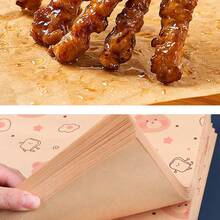 10/20/50pcs Cute Bear Pattern Sandwich/Burger/Rice Ball Wrapping Paper, Grease-Proof Toast Packaging - View 4