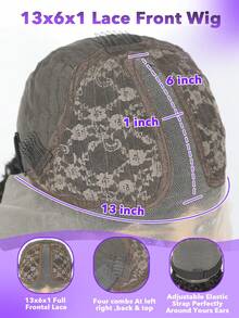 180%密度水波纹真人发假发 13x6x1透明蕾丝前真人发假发 T型蕾丝前假发 预先拔毛带婴儿发 8-22 24 26 28 30英寸巴西原生发假发 女士自然黑色散蓬真人发假发 - Natural Black - 查看 7