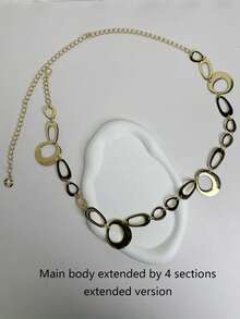 1pc Women's Bohemian Exaggerated Metal Style Belt - Multicolor - View 22