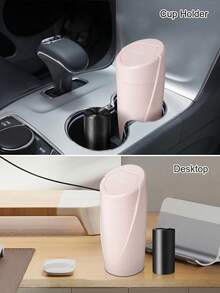 3/4/5/6pcs Leak-Proof Mini Car Trash Can With Lid, Cup Holder Design Car Trash Can, Comes With Multiple Trash Bag Rolls, Multi-Functional Storage Bin Suitable For Car, Home And Office - Style a - View 11
