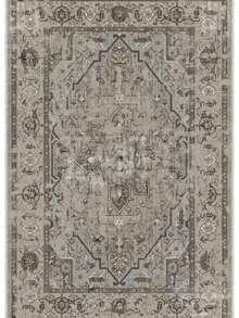 Modern Round Washable Non-Slip Area Rug – Thin Soft Living Room Carpet, Kitchen Rug & Runner, Home Decor Rug - Grey - View 8