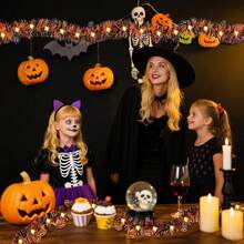 Decoración de halloween, Guirnalda de alambre 392 pulgadas (10 m), con 100 Luces LED Intermitentes |   Adecuada para halloween, decoración para Interior y Exterior |   Fiestas, Jardín, Casa (Araña, 10M) - Araña - Ver 7
