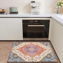 2D Retro Bohemian Style Printed Pattern Rug, Soft Floor Mat For Entryway, Porch, Indoor Use - Washable Carpet For Living Room, Bathroom, Bedroom, Game Room, Laundry Room, Dorm Decor - Multicolor - View 5