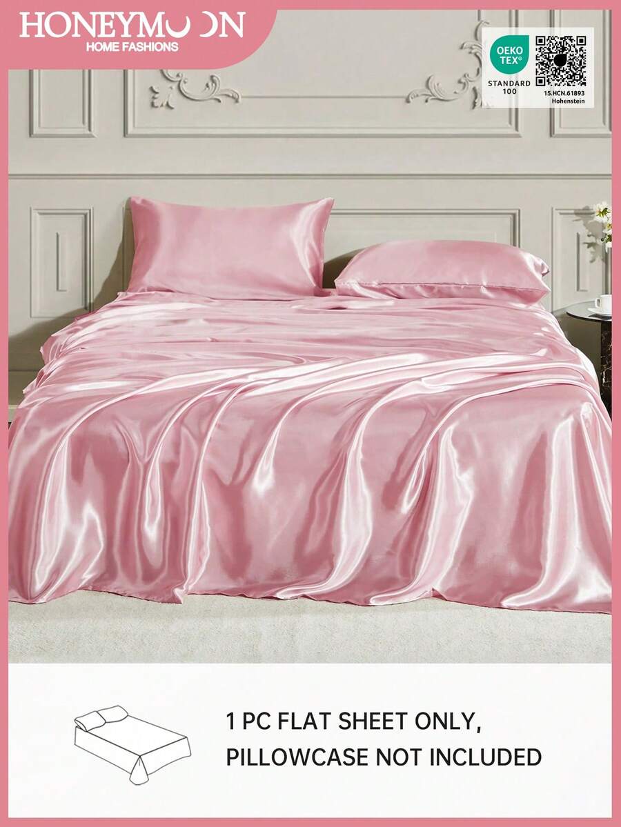 1 bộ ga trải giường satin cao cấp, mềm mại và thoáng khí, chống nhăn, cải thiện chất lượng giấc ngủ, phong cách khách sạn sang trọng, quà tặng cho bố mẹ và bạn bè, màu hồng, ga trải giường có túi sâu, mềm mại và thoáng khí, phù hợp với giường đơn, đôi, cỡ Queen, cỡ King, đạt chứng nhận Oeko-Tex. - Hồng - Xem 1