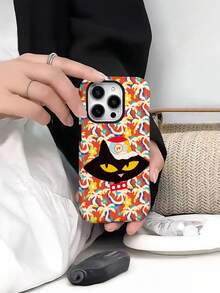 Ốp điện thoại 2 trong 1 chính hãng Paul Frank, hình chú khỉ miệng to, chống sốc toàn thân, bảo vệ camera, họa tiết mèo hoạt hình, cây dừa và hoa, tương thích với iPhone 11/12/13/14/15/16/17 Pro Max. - Nhiều màu - Xem 7
