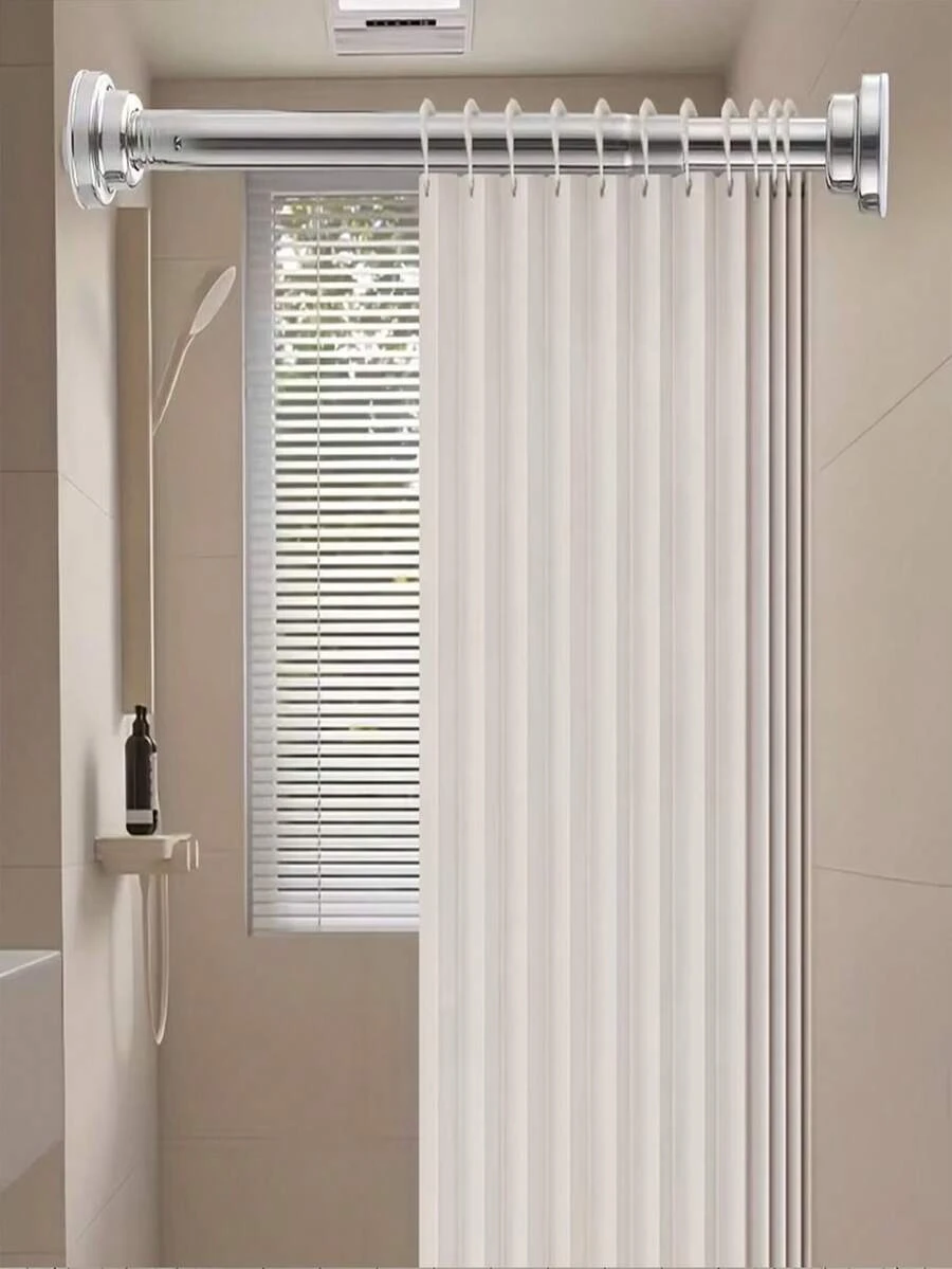 Giá treo khăn tắm/khăn trùm đầu bằng thép không gỉ có thể điều chỉnh độ cao, không cần khoan lỗ, thích hợp sử dụng trong nhà và ban công.