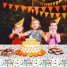 2 paquetes de manteles de plástico a cuadros de 54 x 108 pulgadas, decoración de fiesta de cumpleaños para coche, mantel desechable para niños y niños, artículos de fiesta de cumpleaños (coche de - Cumpleaños - Ver 7