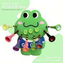 Interesting Golf Ball Tees, Golf Ball Tees Storage Bag, Golf Ball Storage, Golf Gift, Golf Accessories, Golf Ball Bag Pendant, Golf Storage Bag Can Store Golf Accessories Including Ball Tees - Green - View 3