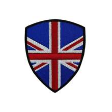 1 pieza Parche bordado con forma de escudo de la bandera nacional de 8.5*7cm, de cruzada, con cierre de gancho y bucle (adecuado para América, Europa, Asia y talla grande países), parche de moral militar táctico - Multicolor - Ver 49