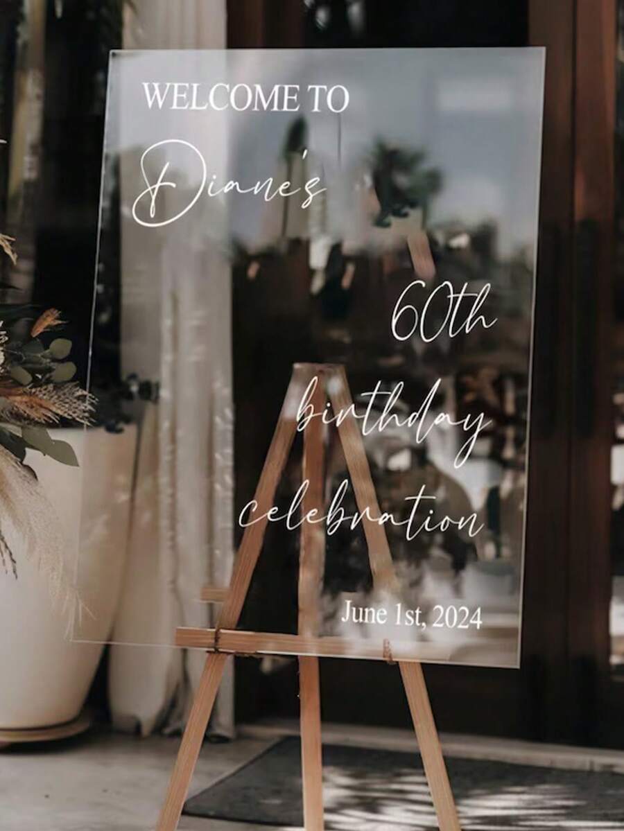 Acrylic Wedding Welcome Sign, Modern Wedding Entrance Sign, Wedding Decoration, Wedding Gift - Multicolor - View 1