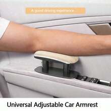 1pc Car Armrest Pad, Adjustable Armrest Extender, Car Interior Accessories - One Size Fits All - View 3