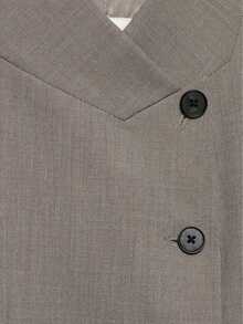Áo khoác blazer cổ cao LEILEIBEI thời trang mới Xuân Thu, đa năng, phù hợp cả phong cách Âu và Mỹ. - Màu Khaki - Xem 7